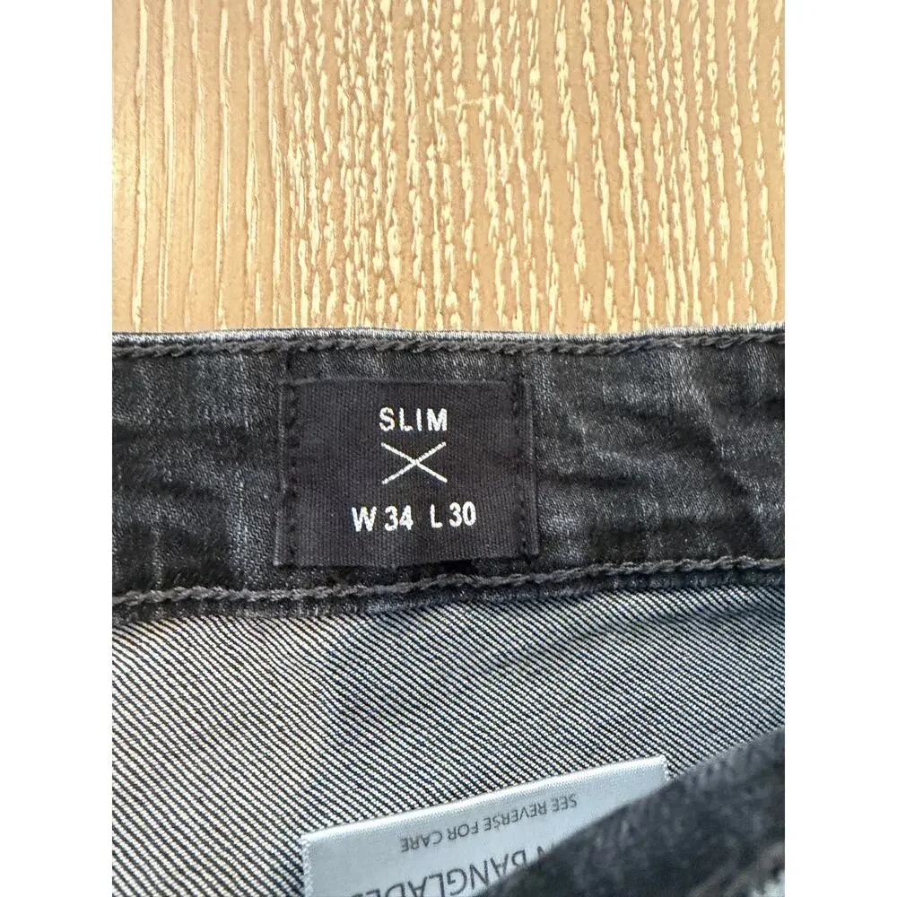 Ring Of Fire Black SlimStraight‎  Jeans Size 34x30 Denim